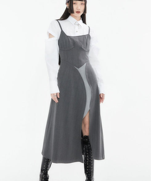 Layered Slit Dress
